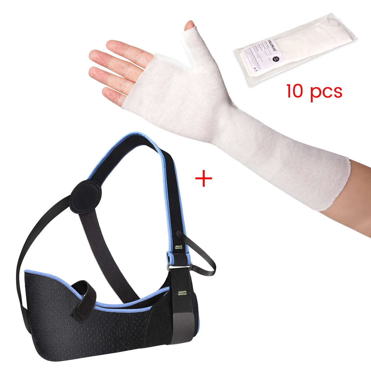 VELPEAU Arm Sling for Elbow Injury, Dislocation, Broken, Rotator Cuff, Medical Shoulde Immobilizer Fits Left and Right Arms