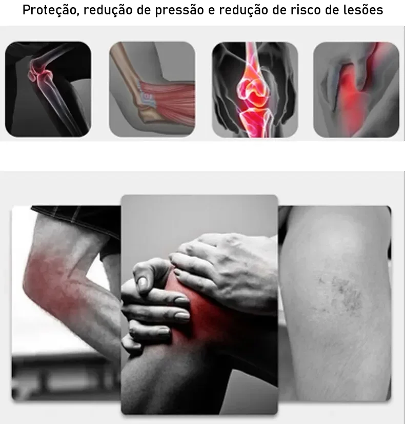 Joelheira Flexível de Suporte Respirável