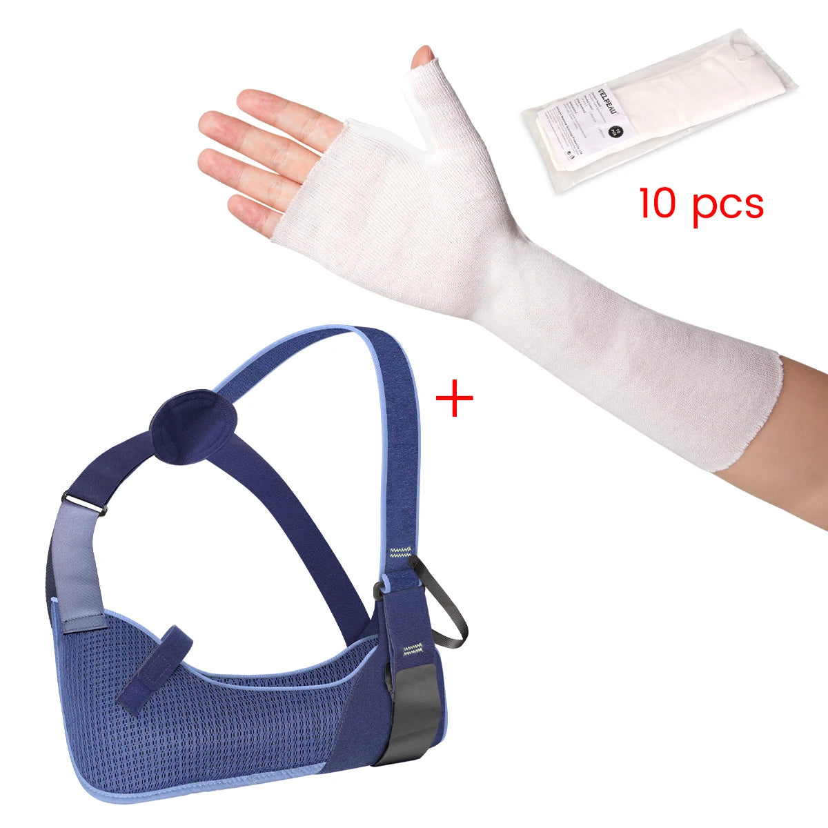 VELPEAU Arm Sling for Elbow Injury, Dislocation, Broken, Rotator Cuff, Medical Shoulde Immobilizer Fits Left and Right Arms