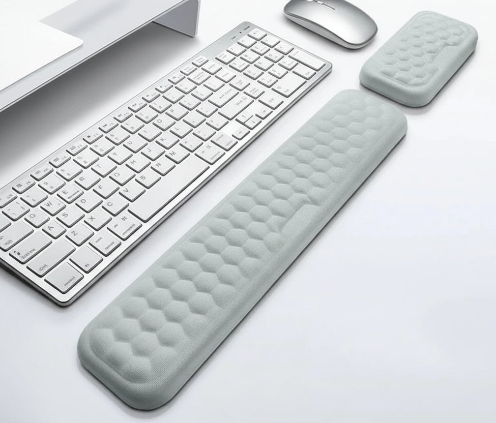 Apoio de Pulso Ergonómico para Teclado e Rato