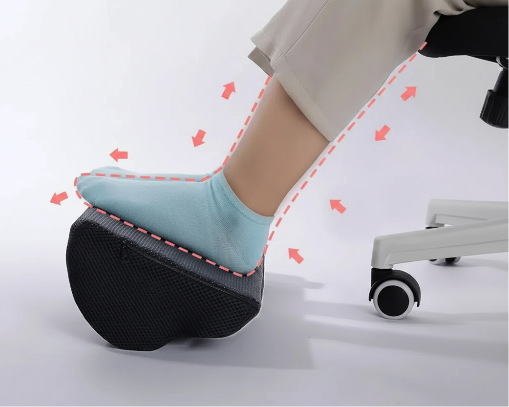Apoio de Pés Ergonómico para Escritório