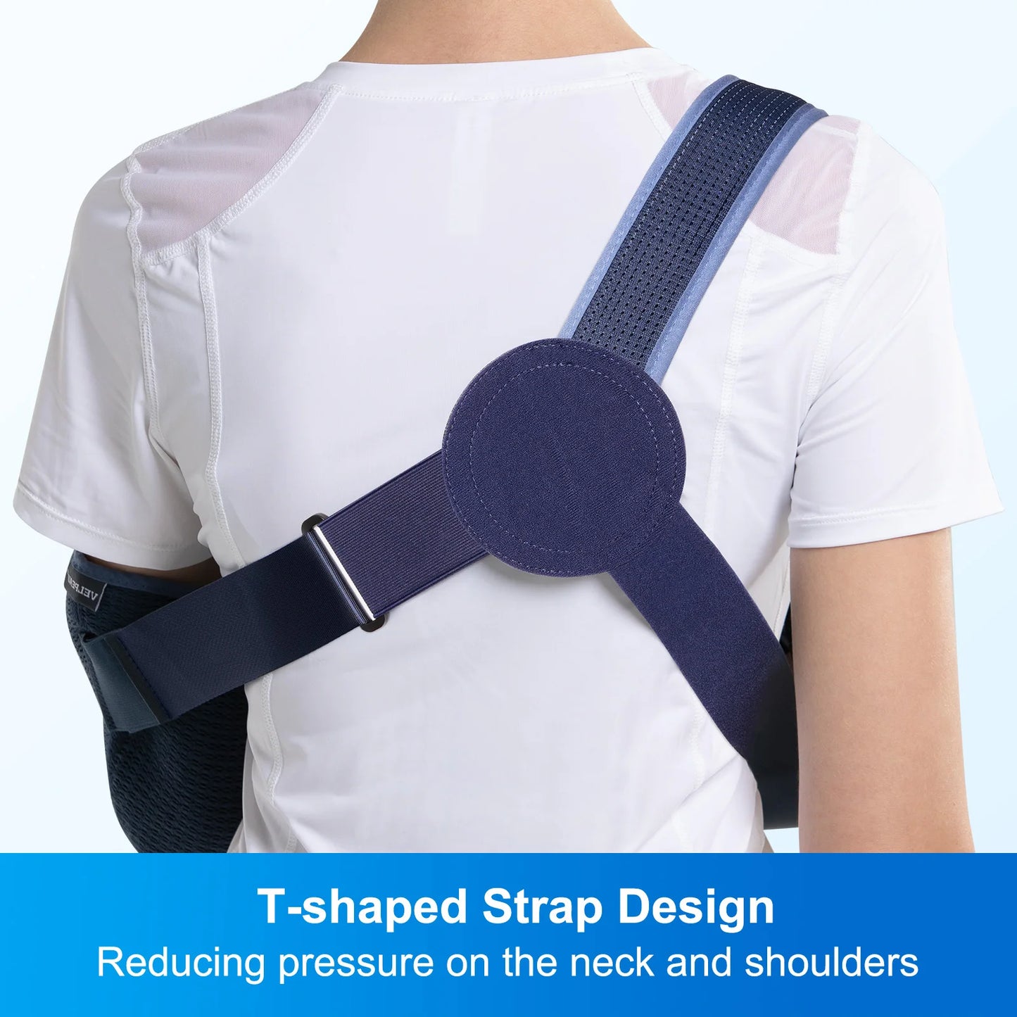 VELPEAU Arm Sling for Elbow Injury, Dislocation, Broken, Rotator Cuff, Medical Shoulde Immobilizer Fits Left and Right Arms