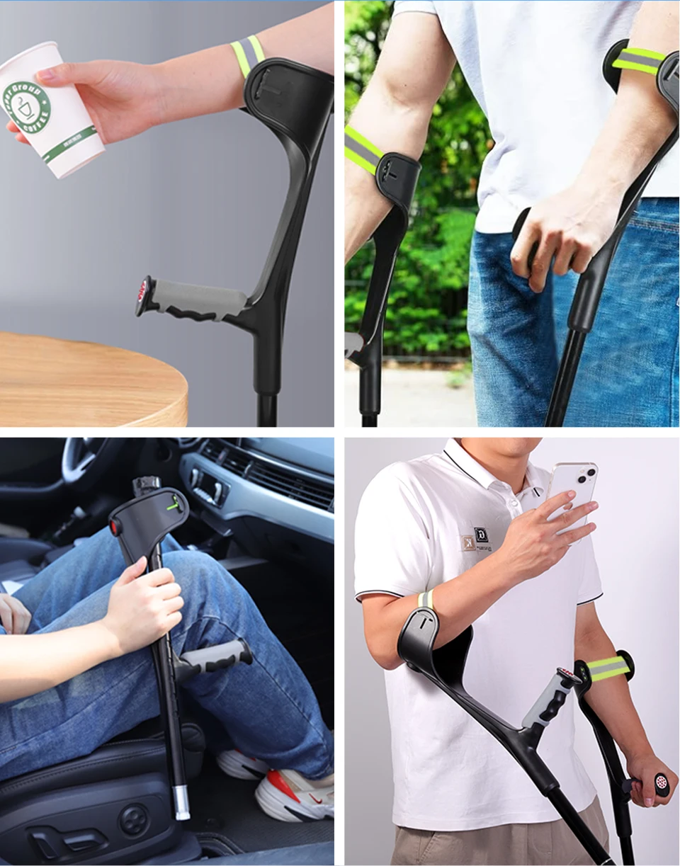 Canadianas Ortopédicas Dobráveis em Alumínio