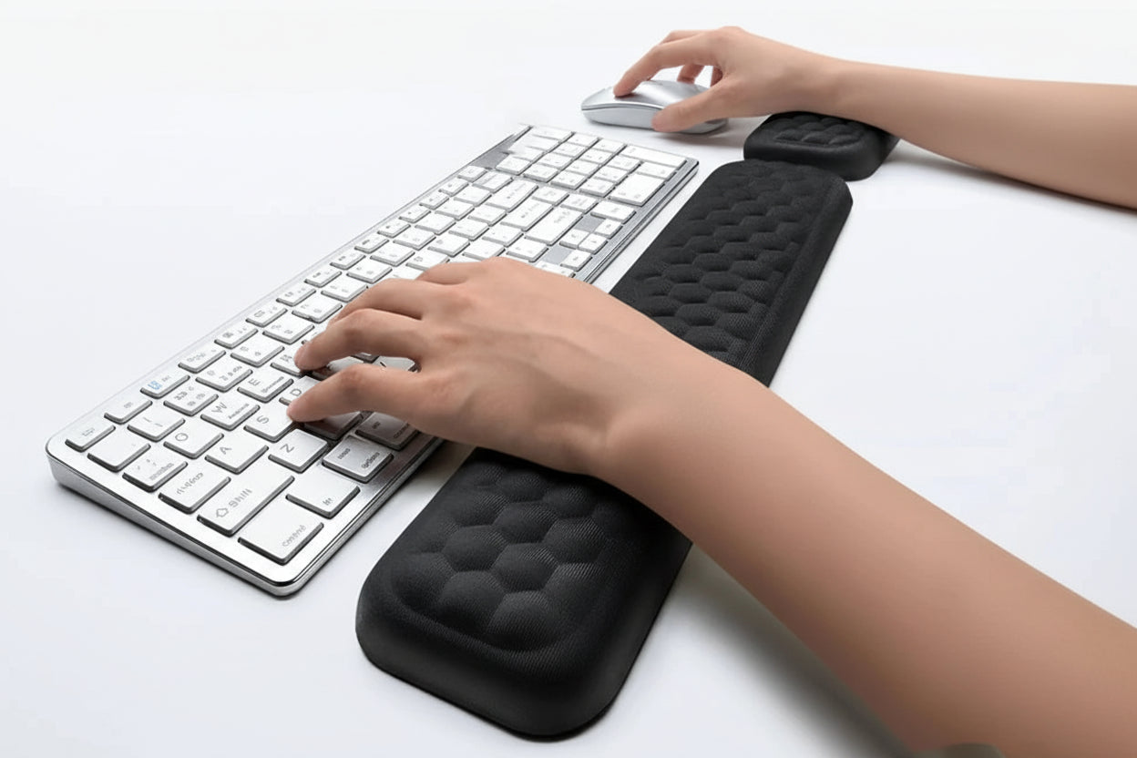 Apoio de Pulso Ergonómico para Teclado e Rato