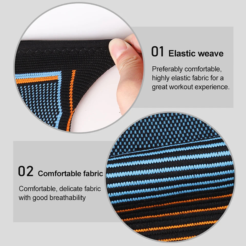 1Pcs Sports Knit Elbow Brace for Weightlifting Compression Support Reduce Tennis Golfers Elbow and Golfers Elbow Pain Relief