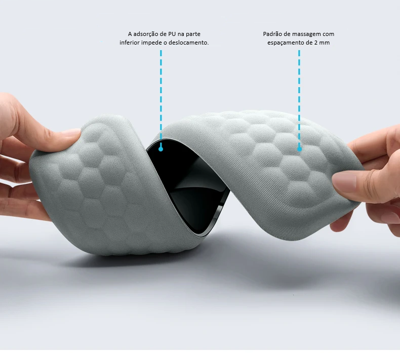 Apoio de Pulso Ergonómico para Teclado e Rato